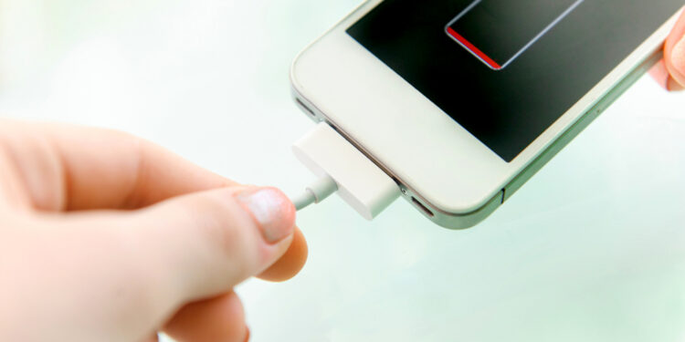 Charging of mobile phone.; Shutterstock ID 259403048; PO: today.com-mish