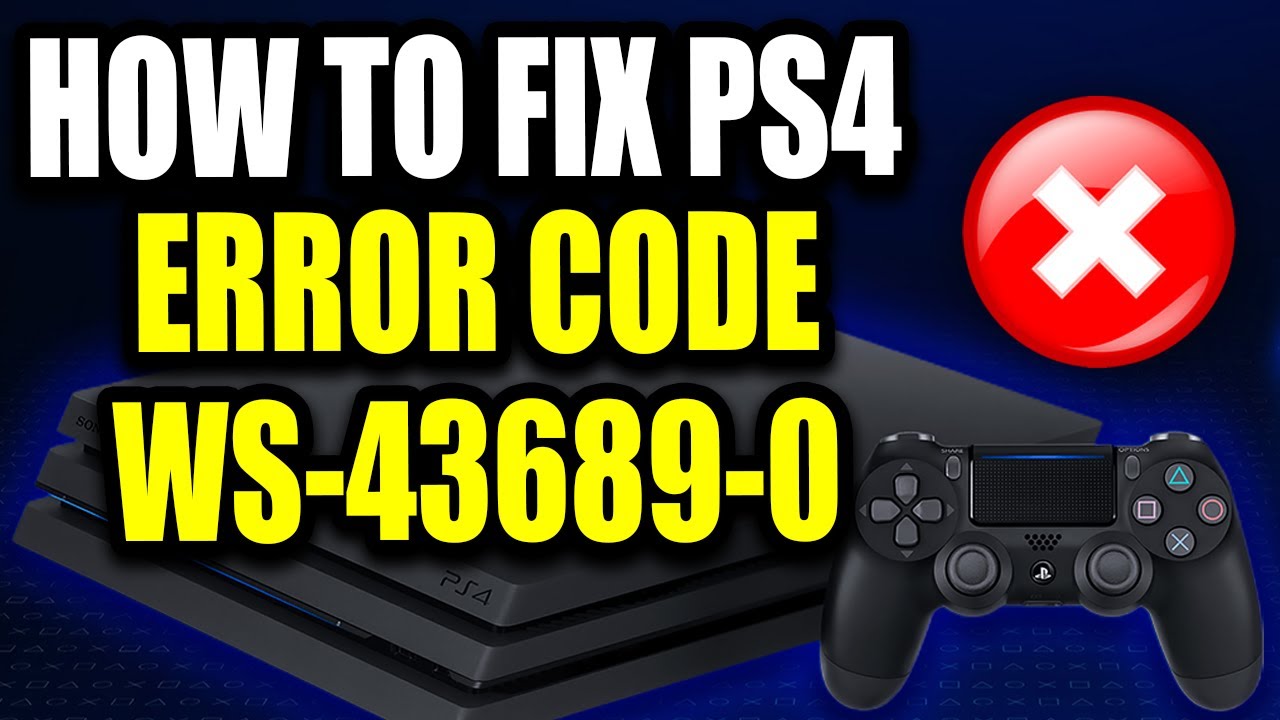 PlayStation Error Code WS-43689-0