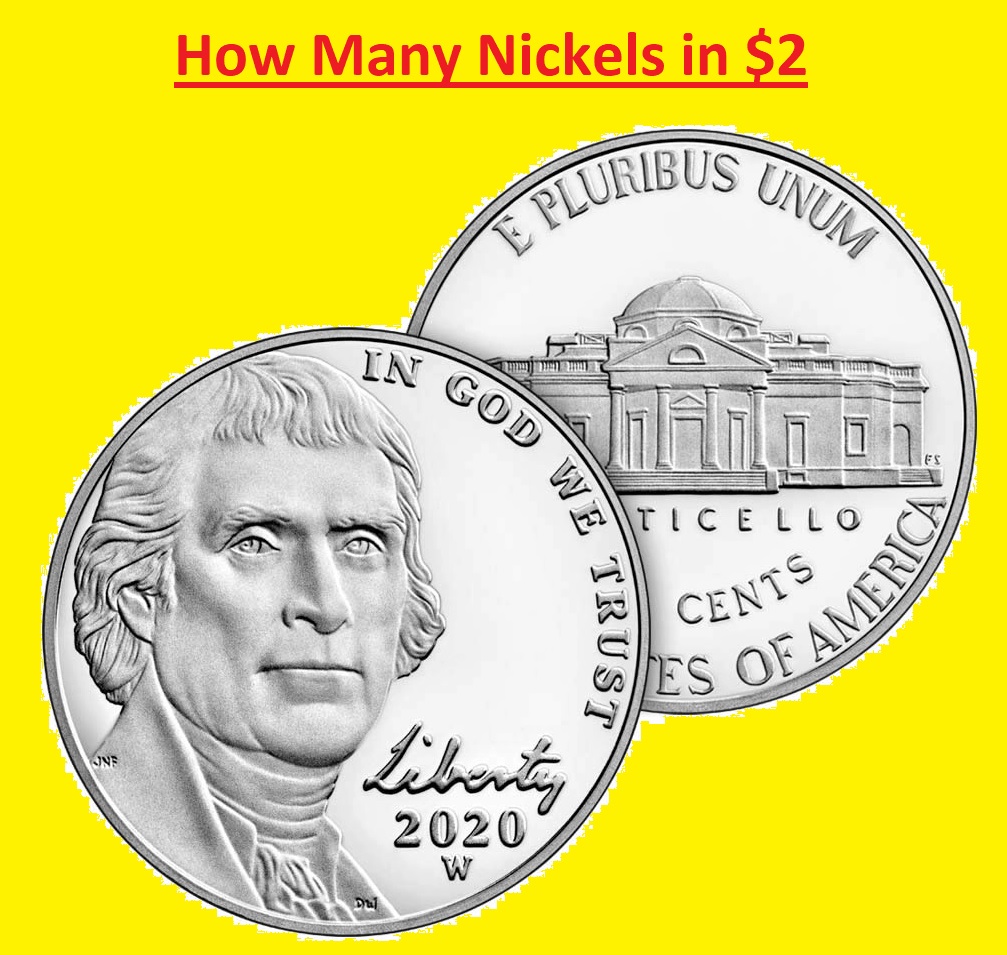 how many nickels in 2 dollars